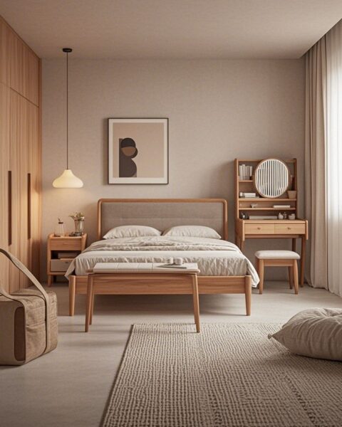 Decor phòng ngủ cho vợ chồng trẻ – tiết kiệm chi phí, vẫn đẹp 4 Phong-Ngu-Cho-Vo-Chong-Tre