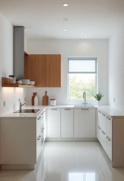 tủ bếp gỗ 1m2 – nhỏ gọn nhưng cực kỳ tiện lợi