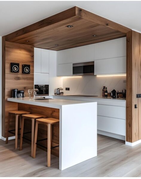 Tủ bếp gỗ đa năng – vừa để đồ vừa làm vách ngăn tiện lợi 1 Tu-Bep-Go-da-Nang