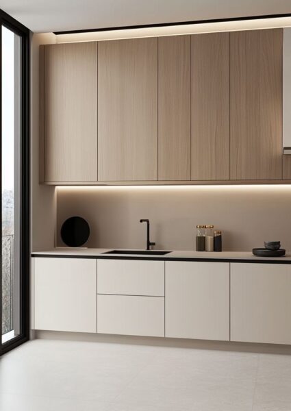 tủ bếp để đồ 1m2 – phù hợp căn hộ nhỏ