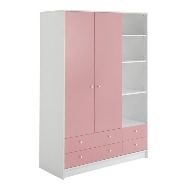 Tủ áo quần cho bé màu hồng dễ thương 3 Tu-ao-Quan-Cho-Be-Mau-Hong