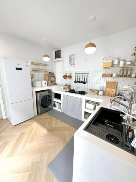 Bàn đảo bếp mini bằng gỗ tự nhiên – sang trọng, bền đẹp 1 Ban-dao-Bep-Mini-Bang-Go-Tu-Nhien