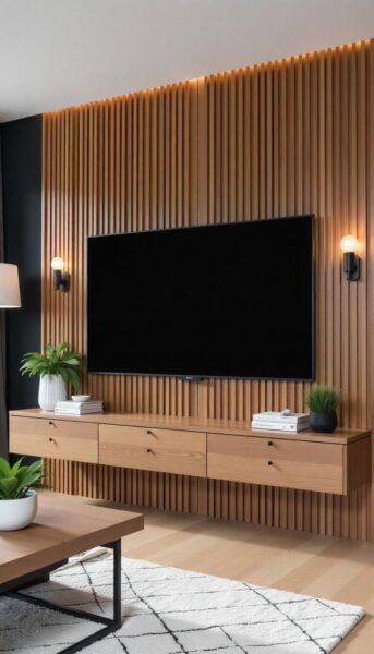 Decor phòng khách với tủ kệ tivi sang trọng 1 Decor-Phong-Khach-Voi-Tu-Ke-Tivi