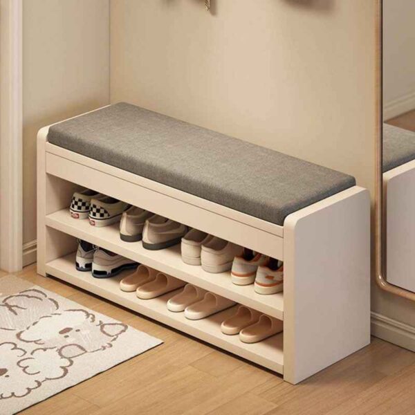 ghế mang giày 50cm kèm kệ để giày – 2 trong 1 tiện ích