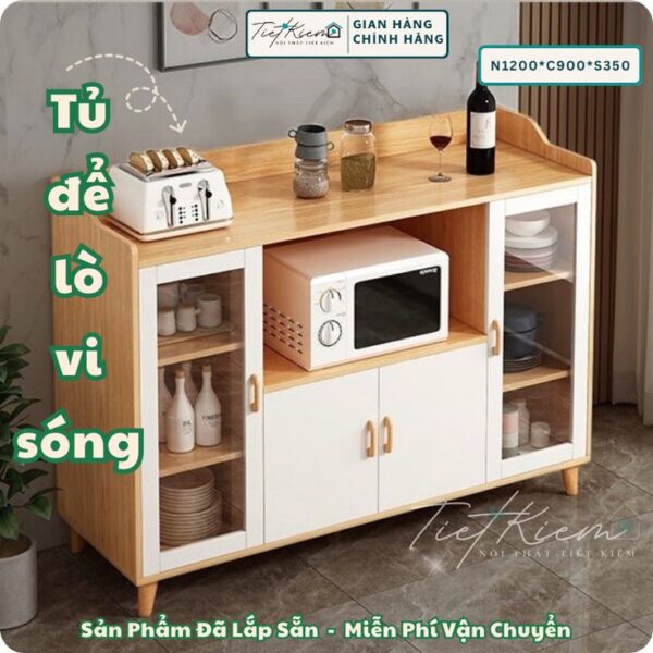 kệ gỗ để đồ nhà bếp giá rẻ nhưng thiết kế tinh tế