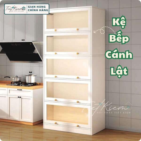 Kệ để đồ nhà bếp gỗ công nghiệp – giá rẻ mà tiện lợi 1 Ke-de-do-Nha-Bep-Go-Cong-Nghiep