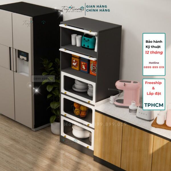 Kệ để đồ nhà bếp gỗ tự nhiên – bền chắc, sang trọng 1 Ke-de-do-Nha-Bep-Go-Tu-Nhien