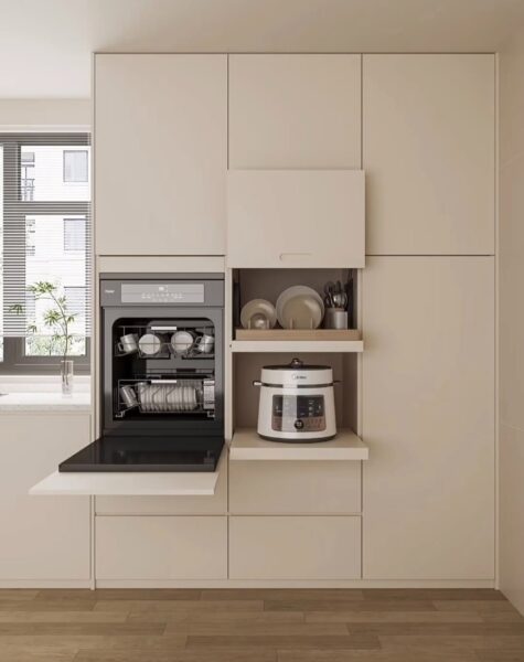 Thiết kế bếp mở liền phòng khách – tối ưu không gian và ánh sáng 1 Thiet-Ke-Bep-Mo-Lien-Phong-Khach