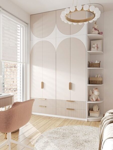 Tủ gỗ cho bé gái 1m2 – lưu trữ thoải mái cho nhiều đồ 1 Tu-Go-Cho-Be-Gai-1m2