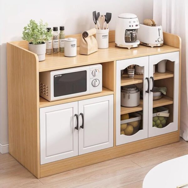 tủ kệ để đồ nhà bếp – giải pháp tối ưu lưu trữ và trang trí hiện đại