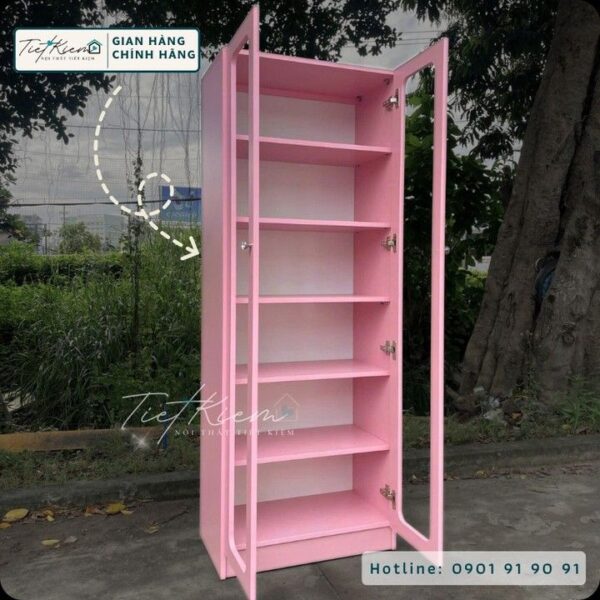 Tủ quần áo cute màu hồng pastel – bé gái nào cũng mê 2 Tu-Quan-ao-Cute-Mau-Hong-Pastel