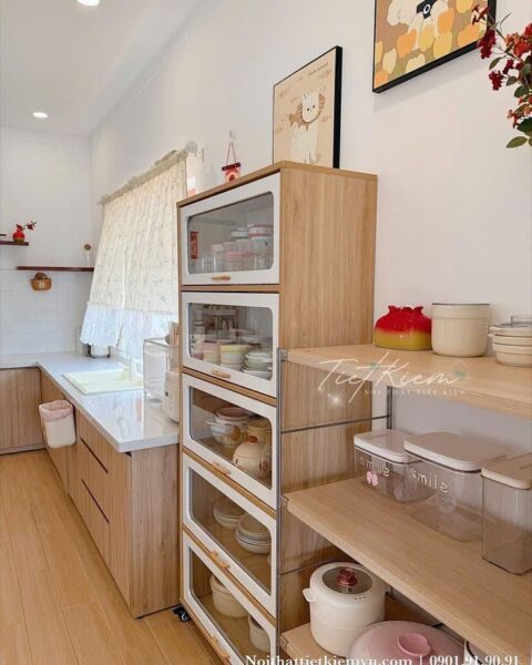 Tủ để đồ bếp thông minh 60cm – nhỏ gọn, tiện lợi 1 Tu-de-do-Bep-Thong-Minh-60cm