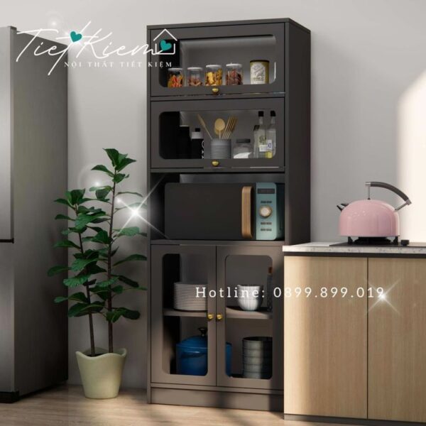 tủ để đồ bếp thông minh bằng gỗ công nghiệp – giá rẻ, tiện dụng