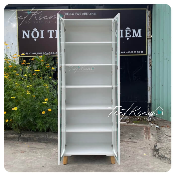 Tủ đựng túi xách bằng gỗ 5 tầng – thoải mái chứa đồ 5 tu-dung-tui-xach-bang-go