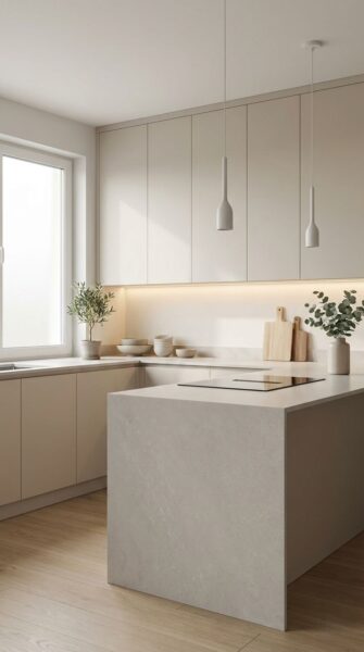 thiết kế tủ bếp theo mặt bằng thực tế – đo đạc & báo giá tận nơi