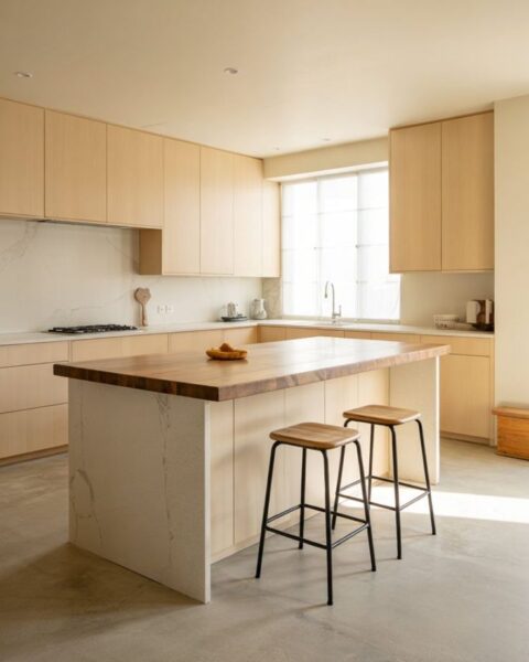 Tủ bếp gỗ cho nhà phố – Cách chọn kiểu dáng tiết kiệm chi phí 1 Tu-Bep-Go-Cho-Nha-Pho