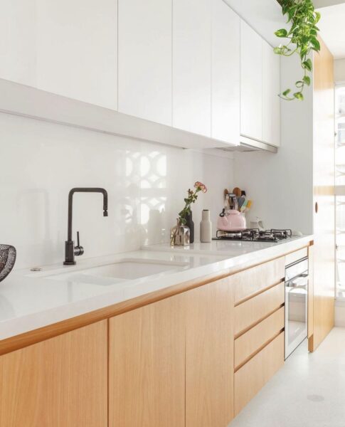 Tủ bếp gỗ chữ I – Thiết kế đơn giản, chi phí thấp 1 Tu-Bep-Go-Chu-I