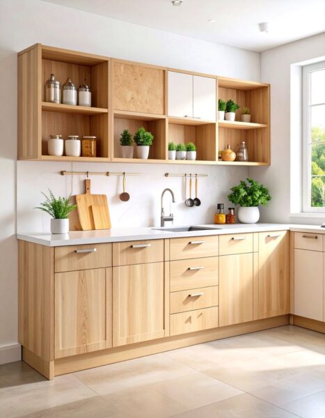 Tủ bếp gỗ công nghiệp chống ẩm – Giải pháp hạn chế mối mọt, cong vênh 1 Tu-Bep-Go-Cong-Nghiep-Chong-am