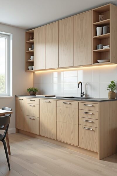 Tủ bếp gỗ sồi, xoan đào, óc chó – Nên chọn loại gỗ nào? 1 Tu-Bep-Go-Soi