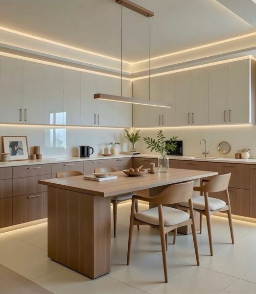 tủ bếp indochine – kết hợp truyền thống và hiện đại