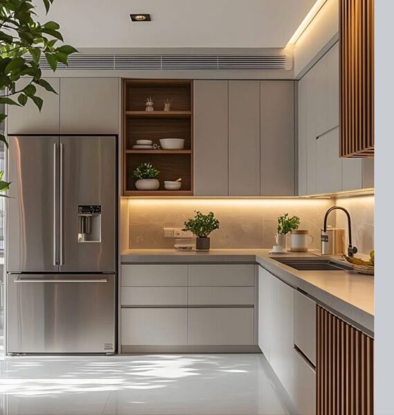 tủ bếp phong cách hàn quốc – thiết kế trẻ trung, hiện đại