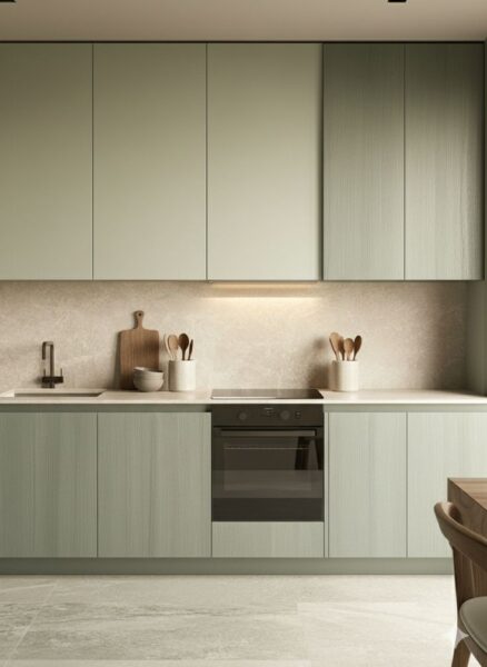 tủ bếp tối ưu công năng – sắp xếp khoa học, dễ sử dụng