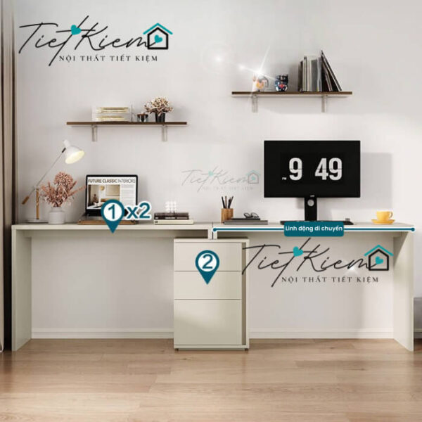 Bàn làm việc giá rẻ TPHCM – 20 mẫu đẹp, bền, phù hợp mọi không gian 2 Ban-lam-viec-gia-re-TPHCM