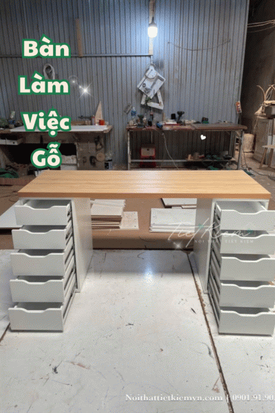 Bàn làm việc giá rẻ TPHCM nhỏ gọn – Giải pháp tối ưu cho phòng nhỏ 1 Ban-lam-viec-gia-re-TPHCM-nho