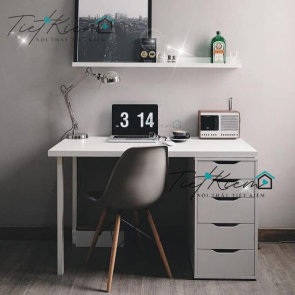 Bàn làm việc phòng nhỏ TPHCM gỗ MDF – Ưu điểm và mẫu đáng mua 1 Ban-lam-viec-phong-nho-TPHCM-go-MDF