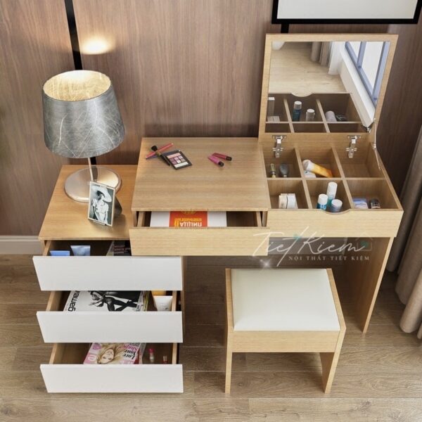 Bàn trang điểm đẹp TPHCM gương led – Xu hướng được ưa chuộng hiện nay 2 Ban-trang-diem-dep-TPHCM-guong-led