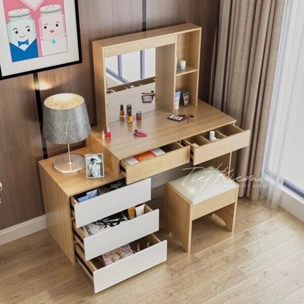 Bàn trang điểm đẹp TPHCM gương led – Xu hướng được ưa chuộng hiện nay 3 Ban-trang-diem-dep-TPHCM-guong-led