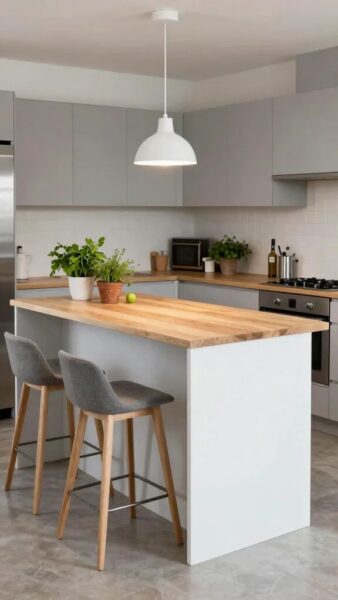 tủ bếp bố trí khoa học – giảm di chuyển, tăng hiệu quả sử dụng