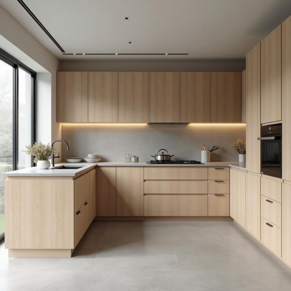 tủ bếp khung bền chắc – kết cấu ổn định theo thời gian