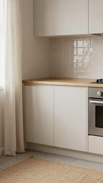 tủ bếp vận hành mượt mà – trải nghiệm sử dụng ổn định lâu dài