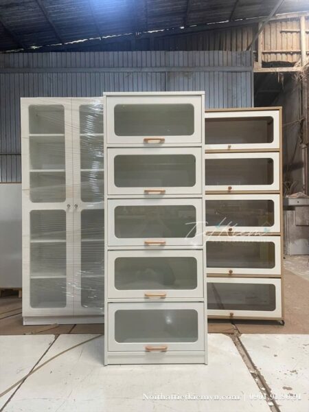 Tủ trưng bày kính phòng khách – Thiết kế sang trọng, gia công theo yêu cầu 4 Tu-Trung-Bay-Kinh-Phong-Khach