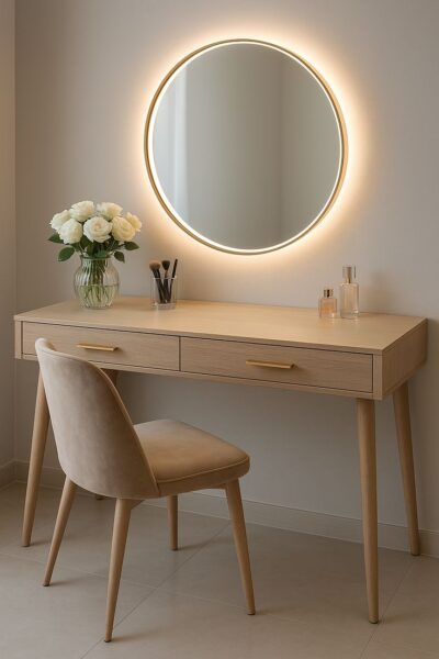 Bàn trang điểm thông minh gỗ MDF – Bền đẹp và tiết kiệm chi phí 3 Ban-trang-diem-thong-minh-go-MDF