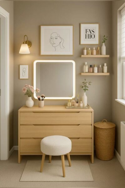 Bàn trang điểm có nhiều ngăn gỗ MDF – Bền đẹp và giá hợp lý 3 Ban-trang-diem-co-nhieu-ngan-go-MDF