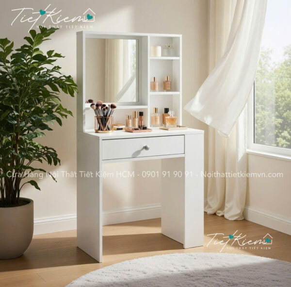 Bàn trang điểm mini chung cư – Giải pháp cho không gian nhỏ 1 Ban-trang-diem-mini-chung-cu