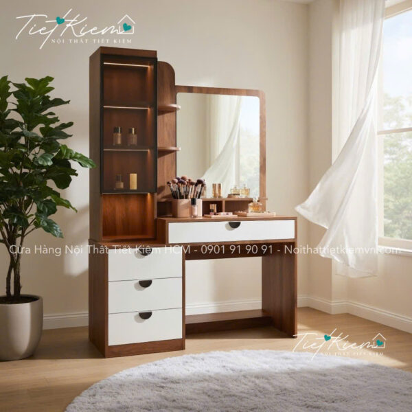 Bàn trang điểm mini có đèn LED – Trang điểm tiện lợi mỗi ngày 3 Ban-trang-diem-mini-co-den-LED