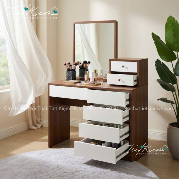 bàn trang điểm mini có đèn led – trang điểm tiện lợi mỗi ngày