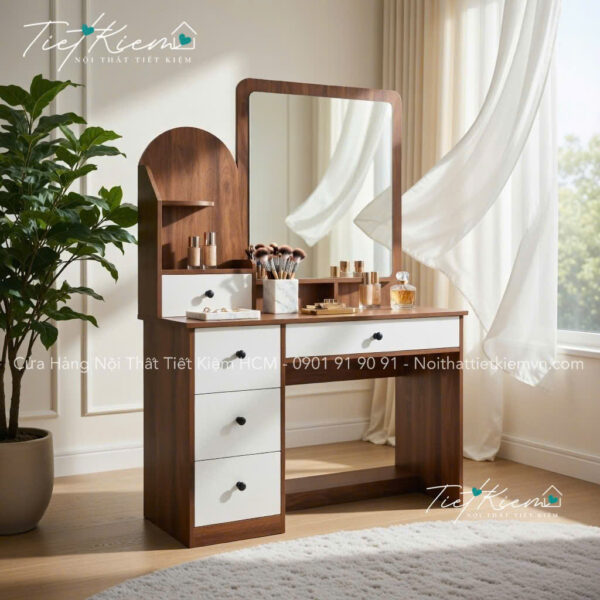 Bàn trang điểm mini phòng ngủ – Thiết kế nhỏ gọn tiện lợi 2 Ban-trang-diem-mini-phong-ngu