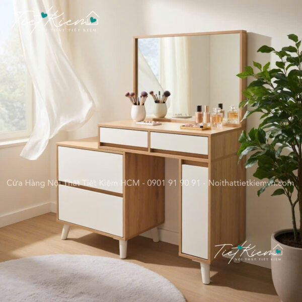 Bàn trang điểm mini phòng ngủ – Thiết kế nhỏ gọn tiện lợi 3 Ban-trang-diem-mini-phong-ngu