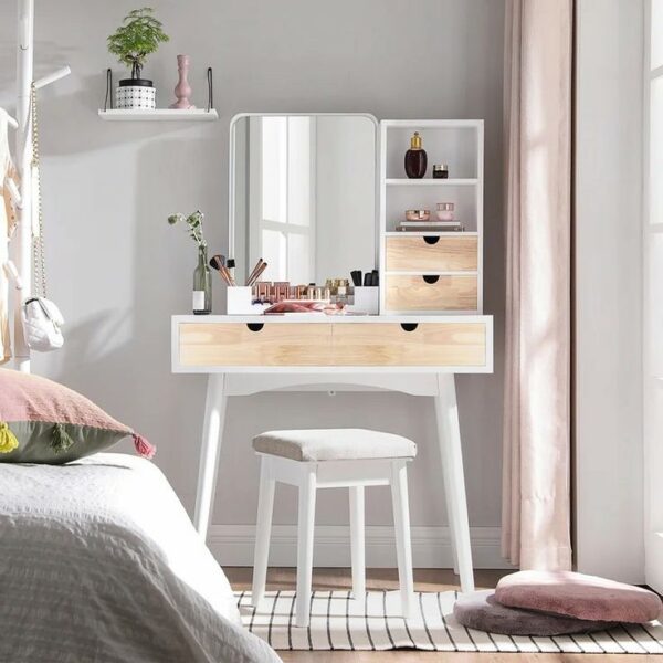 Bàn trang điểm thông minh gương gập – Tối ưu không gian phòng ngủ 2 Ban-trang-diem-thong-minh-guong-gap