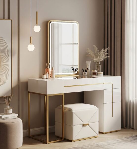 Bàn trang điểm thông minh nhỏ gọn – Phù hợp phòng ngủ diện tích nhỏ 4 Ban-trang-diem-thong-minh-nho-gon