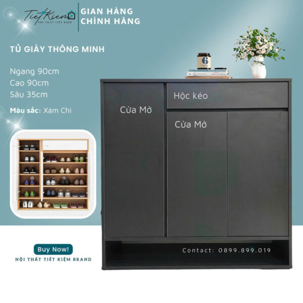 Đặt đóng tủ giày Hồ Chí Minh – Cách chọn đơn vị thi công vừa đẹp vừa đúng nhu cầu 2 Dat-dong-Tu-Giay