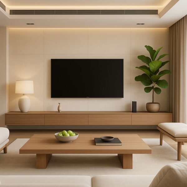 Kệ tivi có ngăn kéo lưu trữ cho chung cư – Tối ưu diện tích nhỏ 2 Ke-tivi-co-ngan-keo-luu-tru-cho-chung-cu