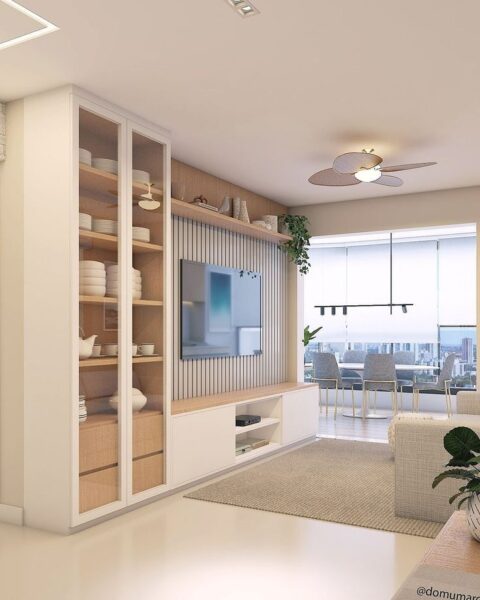 Kệ tivi có ngăn kéo lưu trữ màu trắng – Thanh lịch, dễ phối nội thất 2 Ke-tivi-co-ngan-keo-luu-tru-mau-trang