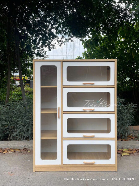 tủ bếp bảo quản gia vị – sắp xếp khoa học và dễ sử dụng