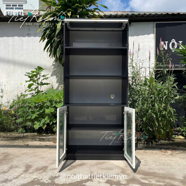 tủ bếp cạnh tủ lạnh – sắp xếp thực phẩm thuận tiện