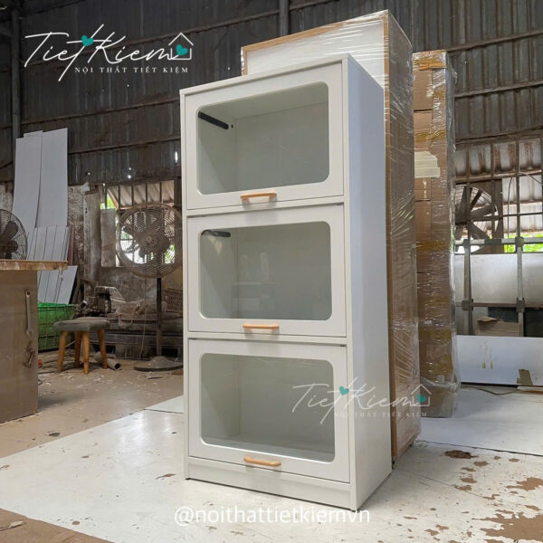 tủ bếp gần khu bếp nấu – thiết kế thuận tiện cho việc chế biến